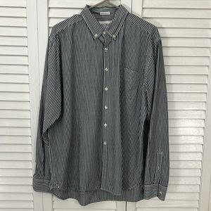 Men’s Lucky Brand long sleeve shirt XL blue/white stripe